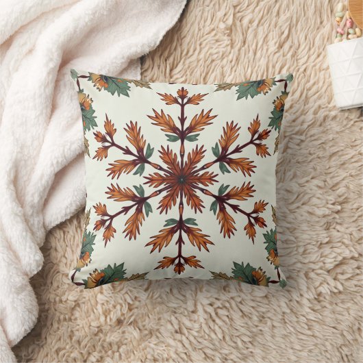 Autumn Maple Leaves Pillow Cushion クッション (ブランケット)