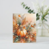 Autumn Maple Pumpkin Scrapbook Paper (スタンド正面)