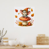 Autumn Mouse Poster ポスター (キッチン)