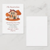 Autumn Moving Announcement Card ノートカード (正面/裏面)