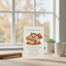 Autumn Moving Announcement Card 便箋