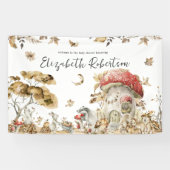 Autumn Mushroom | 森のウェルカムボード 横断幕 (横)