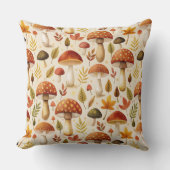 Autumn Mushrooms クッション (正面)