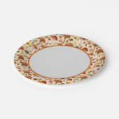 Autumn Mushrooms ペーパープレート (アングル)