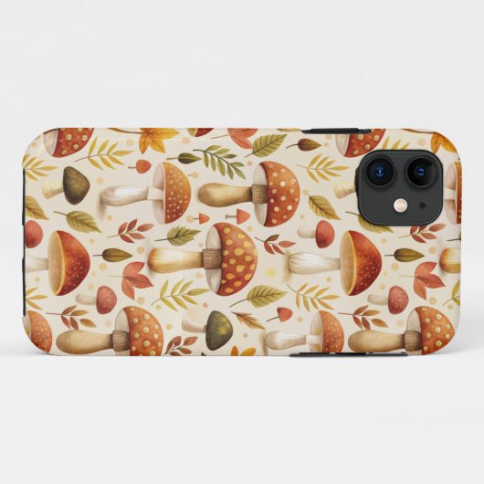 Autumn Mushrooms Case-Mate iPhoneケース (裏面(横))