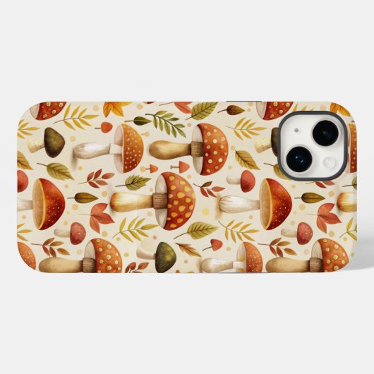 Autumn Mushrooms Case-Mate iPhoneケース (裏面 (横))