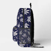 Autumn Noir: Black Colour Style with a Hint of Map プリントバックパック (右)