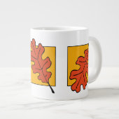 Autumn Oak Leaves ジャンボコーヒーマグカップ (正面右)