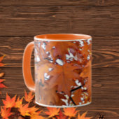 Autumn Oak Leaves Floral マグカップ