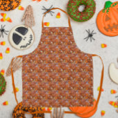 Autumn Oak Leaves Floral Pattern エプロン