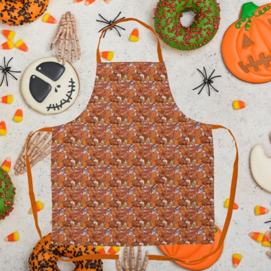 Autumn Oak Leaves Floral Pattern エプロン