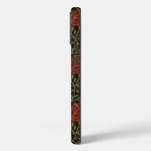 Autumn Oak Leaves Pattern in Maroon and Yellow Case-Mate iPhoneケース (裏面 / 左)