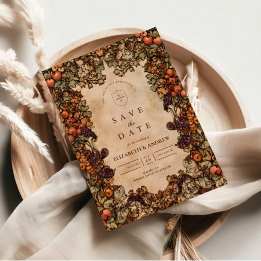 Autumn Orchard Wedding セーブザデート