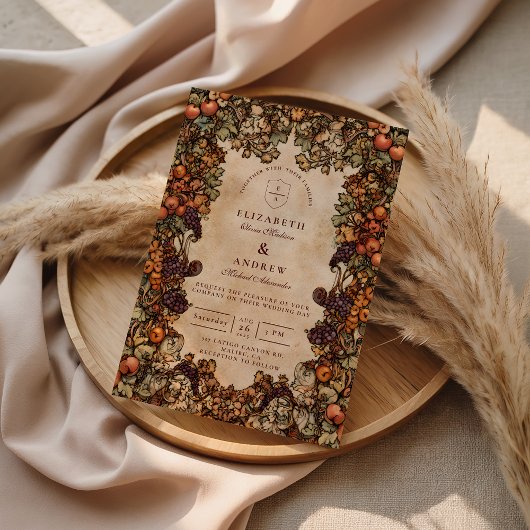 Autumn Orchard Wedding 招待状