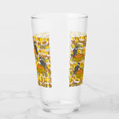 Autumn Owl and Pumpkin Pattern Pint Glass / Tumble タンブラーグラス (左)