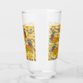 Autumn Owl and Pumpkin Pattern Pint Glass / Tumble タンブラーグラス (右)