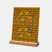 Autumn Owl Pumpkin Pattern Acrylic Sign Decor アクリルサイン (傾斜)