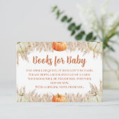 Autumn Pampas Grass Books for Baby Insert サンキューカード (スタンド正面)