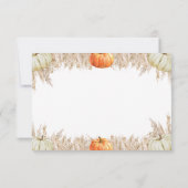Autumn Pampas Grass Books for Baby Insert サンキューカード (裏面)