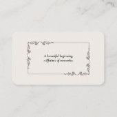 Autumn Pampas Grass Wedding Enclosure Card エンクロージャーカード (裏面)