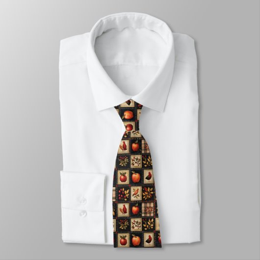 Autumn Patchwork Neck Tie ネクタイ (タイ)