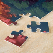 Autumn Path Fall Foliage Painting ジグソーパズル (側面)