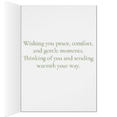 Autumn Path Thinking of You Sympathy Card (内側 (右))