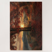 Autumn Path to a Village in Piedmont–Jigsaw Puzzle ジグソーパズル (縦)