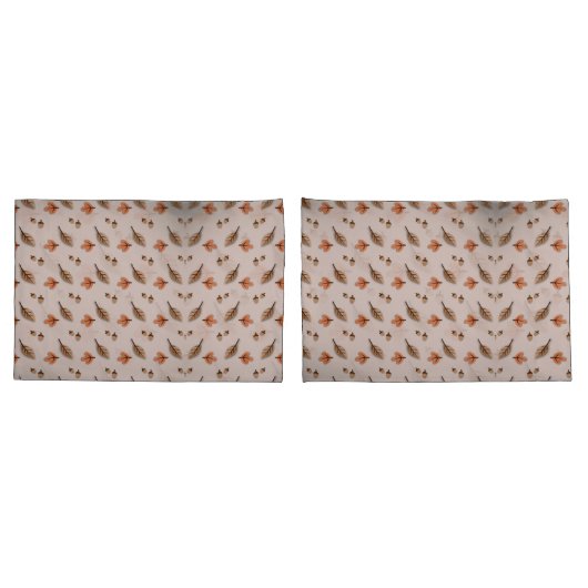 Autumn Pattern Pillowcases – Decorative Pillow Cov 枕カバー (バックセット)