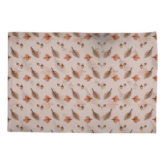 Autumn Pattern Pillowcases – Decorative Pillow Cov 枕カバー (裏面-左)