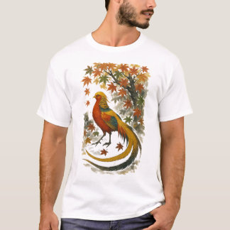 【Autumn Phoenix Japanese Art T-Shirt】 Tシャツ