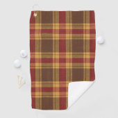 Autumn Plaid Faux Fabric Golf Towel  ゴルフタオル (インサイチュ)