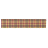 Autumn Plaid Faux Fabric Table Runner ミディアムテーブルランナー (横)