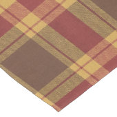 Autumn Plaid Faux Fabric Table Runner ミディアムテーブルランナー (コーナー)