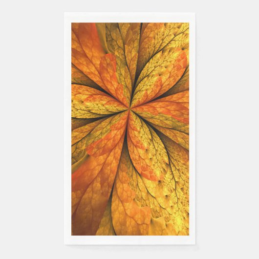 Autumn Plant, Modern Abstract Fractal Art Leaf (正面)