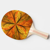 Autumn Plant, Modern Abstract Fractal Art Leaf 卓球ラケット (横)
