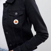 Autumn Print "Fall Vibes" And Maple Leaf 缶バッジ