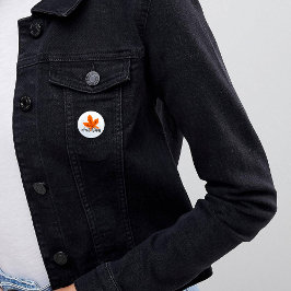 Autumn Print "Fall Vibes" And Maple Leaf 缶バッジ