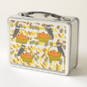 Autumn Pumpkin Back To School Kids Lunch Box メタルランチボックス (裏面)