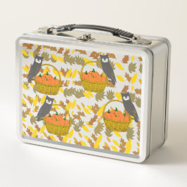 Autumn Pumpkin Back To School Kids Lunch Box メタルランチボックス