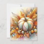 Autumn Pumpkin & Baubles Scrapbook Paper (正面)