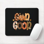 Autumn Pumpkin Christian Thanksgiving Faith God Is マウスパッド (マウス)