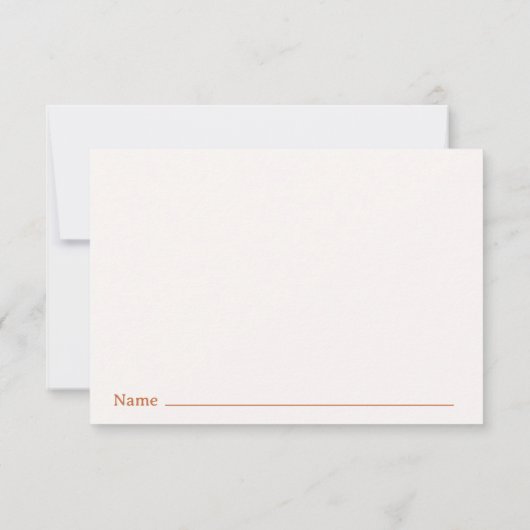 Autumn Pumpkin Diaper Raffle Card – Boho Fall サンキューカード (裏面)