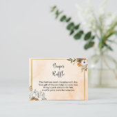 Autumn Pumpkin Diaper Raffle Card – Fall コーリングカード (スタンド正面)