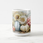 Autumn Pumpkin Floral Mug コーヒーマグカップ (中央)