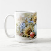 Autumn Pumpkin Floral Mug コーヒーマグカップ (左)