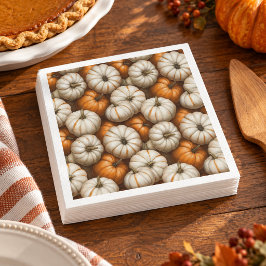 Autumn Pumpkin Harvest Halloween Thanksgiving スタンダードカクテルナプキン