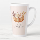 Autumn Pumpkin Latte Mug | Cozy Rustic Gift Her カフェラテマグ (右)
