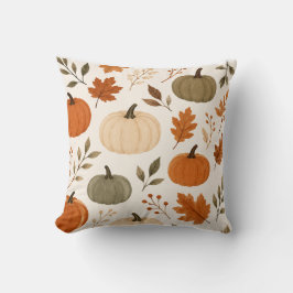 Autumn Pumpkin Pattern Decorative Throw Pillow クッション