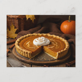 Autumn Pumpkin Pie Postcard シーズンポストカード